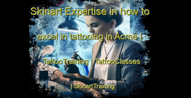 Skinart Expertise in how to excel in tattooing in Acme | TattooTraining | TattooClasses | SkinartTraining-Canada